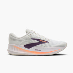 ZAPATILLAS BROOKS REVEL MAX MUJER - Bright White / Mulled Grape / Peach