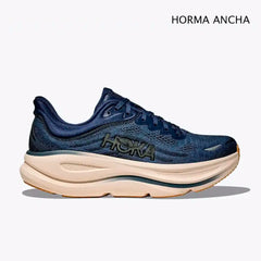 ZAPATILLAS HOKA BONDI 9 - HORMA ANCHA - Midnight Blue / Varsity Navy