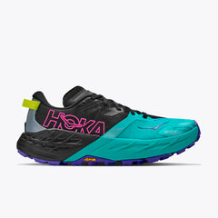 ZAPATILLAS HOKA SPEEDGOAT 7 MUJER - Black / Electric Aqua