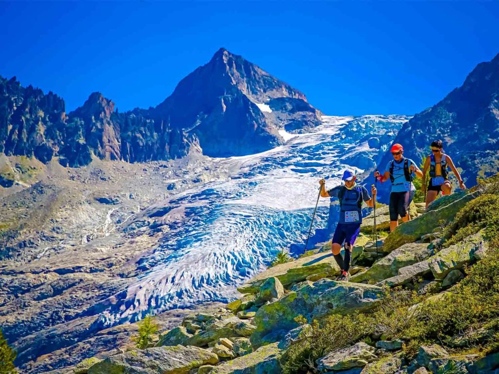 Corredores en el UTMB