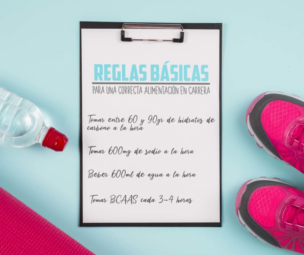 Reglas básicas para una correcta alimentación en carrera