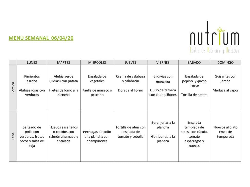 Menú Semanal - Semana 4