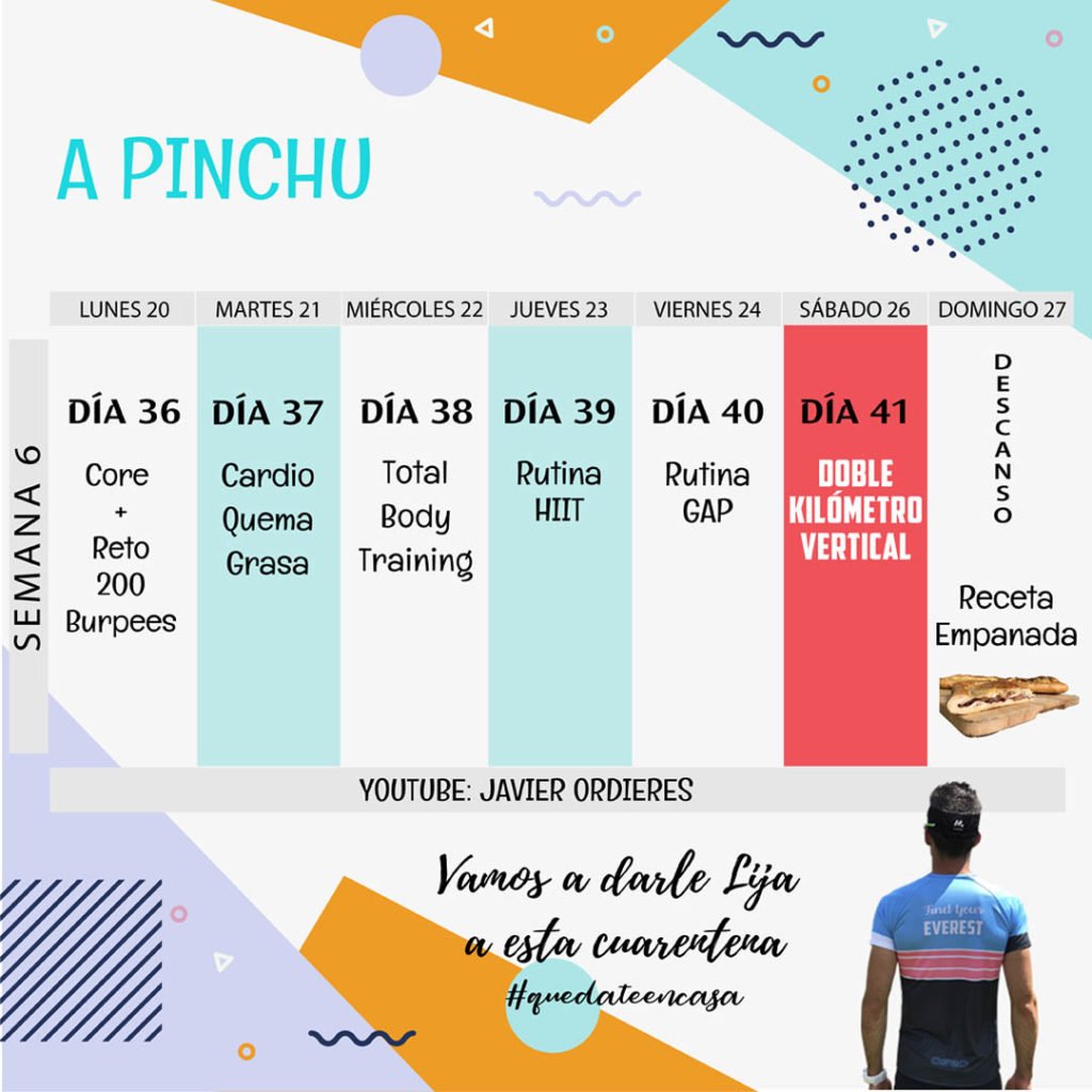 Calendario Semana 6