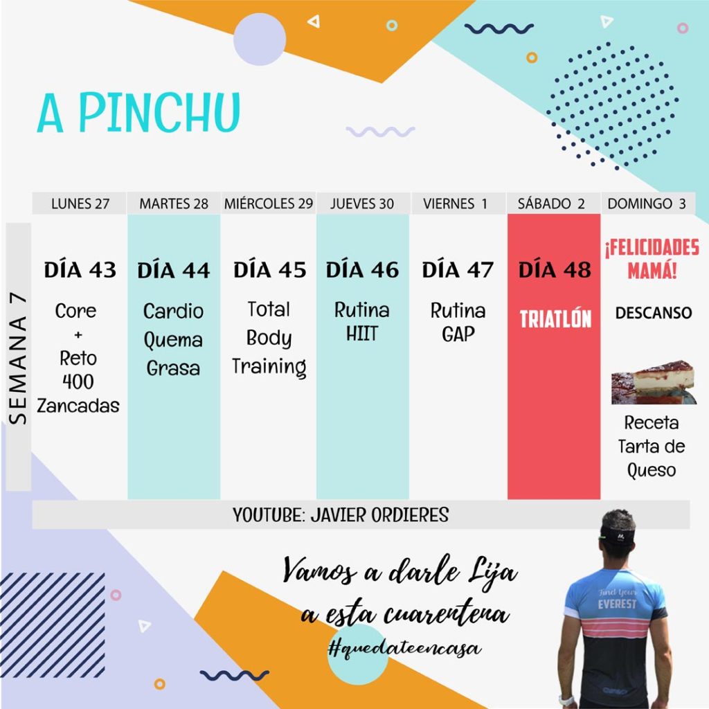 Entrenamiento en la Cuarentena Semana 7