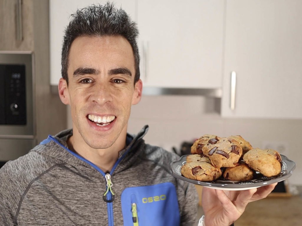 Galletas de crema de cacahuete y chocolate fit - sin azúcar