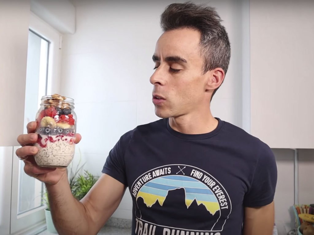 Javi con las Porridge de Avena
