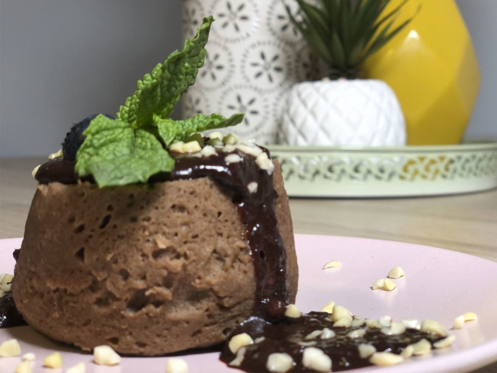 Mugcake lista para comer