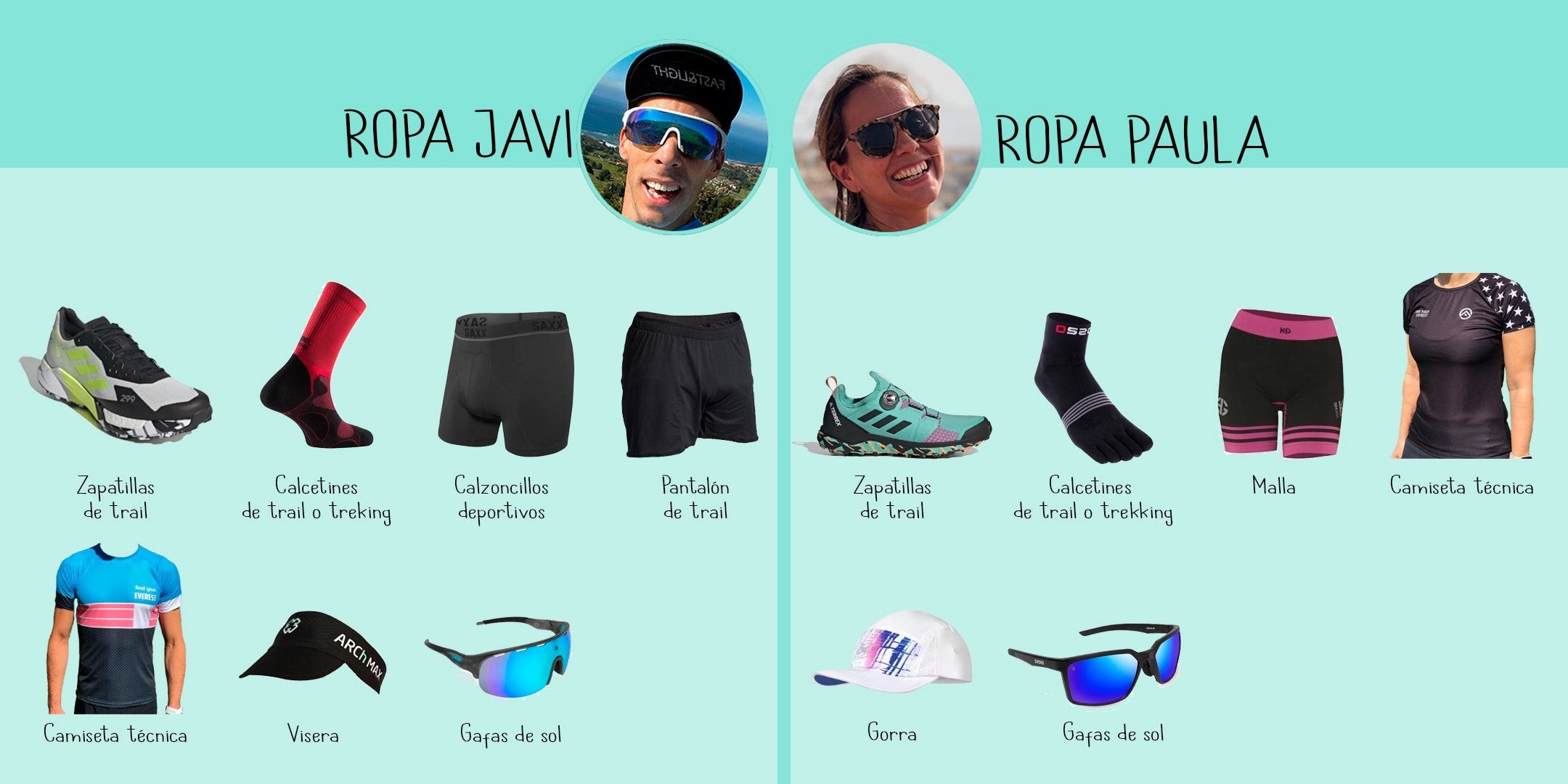 Material para trekking: la ropa