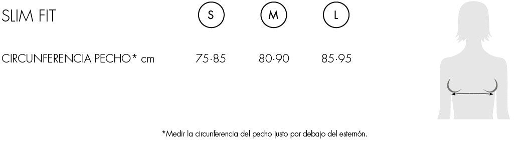 TOP LURBEL EOS GUÍA DE TALLAS
