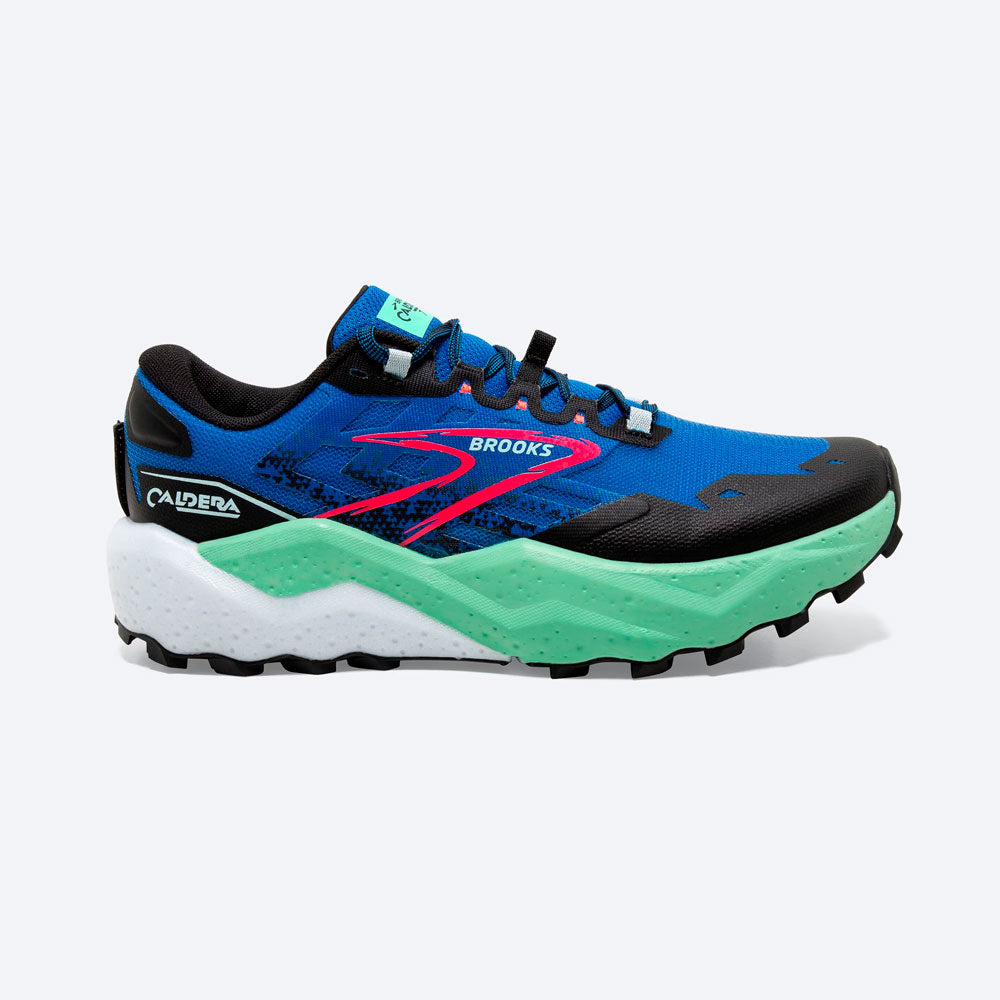 ZAPATILLAS BROOKS CALDERA 7 VICTORIA BLUE BLACK SPRING BUD