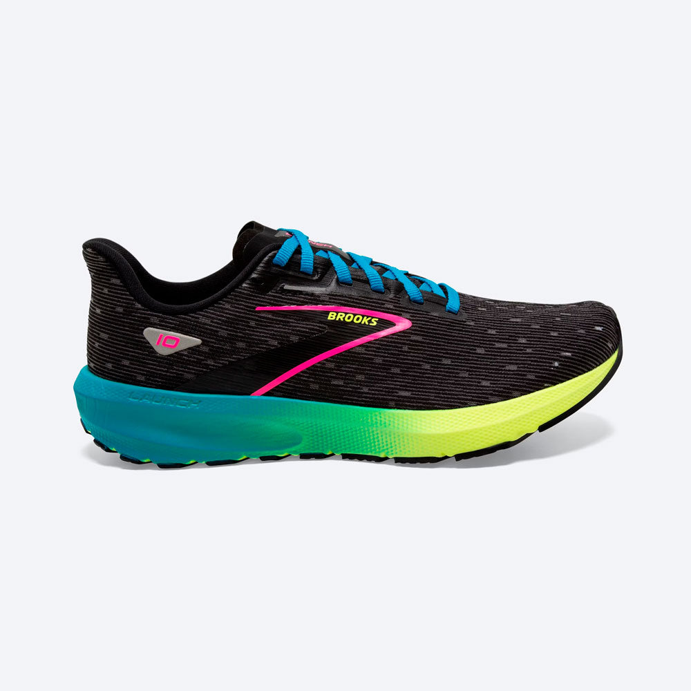 ZAPATILLAS BROOKS LAUNCH 10 BLACK NIGHTLIFE BLUE